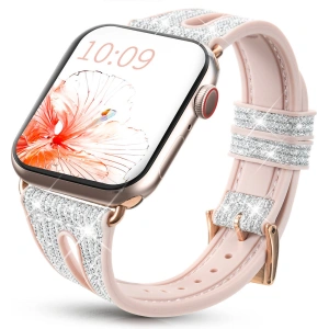 Pasek Kingxbar New Chameleon Band Apple Watch 4/5/6/7/SE/8/9 44/45mm srebrny