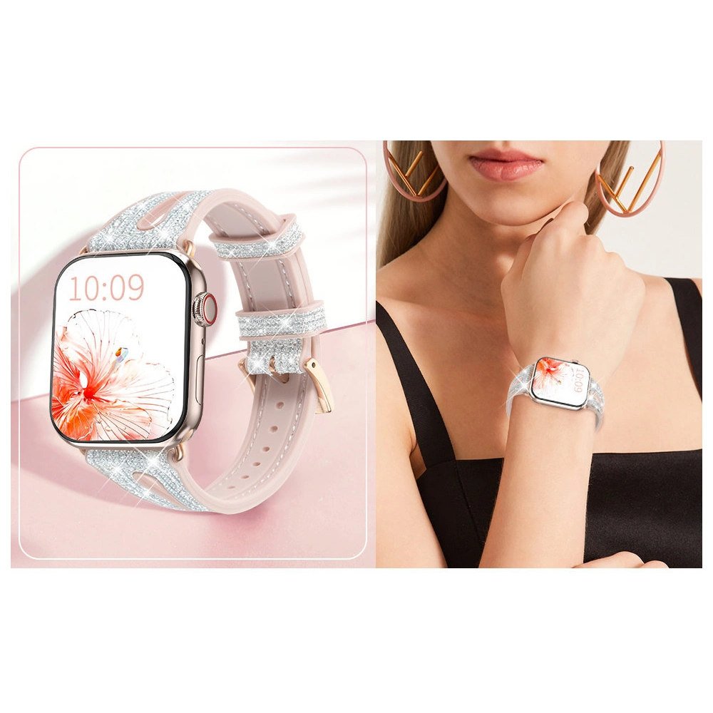 Wholesale Band Kingxbar New Chameleon Band Apple Watch 4/5/6/7/SE/8/9 44/45mm silver - KGX489 - {ean13} - Hurt