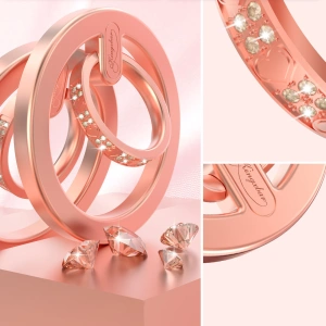 Uchwyt na palec/stojak Kingxbar Katie różowy