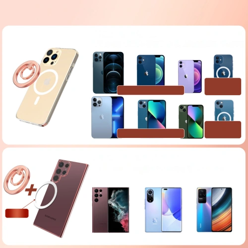 Uchwyt na palec/stojak Kingxbar Katie różowy