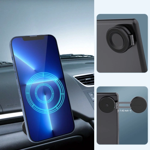 Uchwyt MagSafe Kingxbar PQY czarny (T1)