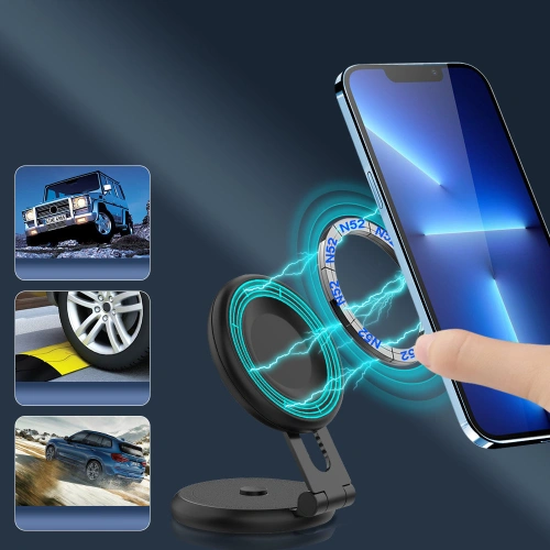 Uchwyt MagSafe Kingxbar PQY czarny (T1)