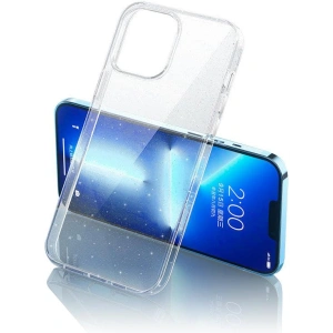 Etui Kingxbar Elegant Apple iPhone 13 przezroczysty (brokat)