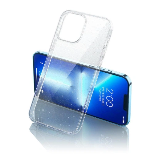 Etui Kingxbar Elegant Apple iPhone 13 Pro przezroczysty (brokat)