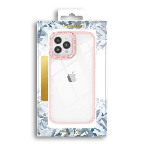 Etui Kingxbar Sparkle Apple iPhone 13 Pro różowy