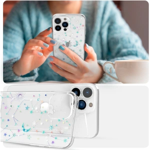 Hurtownia GSM - Etui Kingxbar Lucky Swarovski Apple iPhone 13 Pro Max przezroczysty (Zodiac) - KGX512 - {ean13} - Hurt