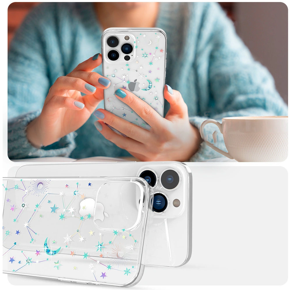Hurtownia GSM - Etui Kingxbar Lucky Swarovski Apple iPhone 13 Pro Max průhledný (Zodiac) - KGX512 - {ean13} - Hurt