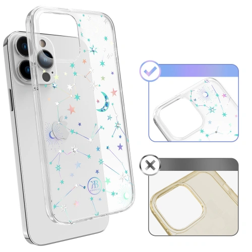 Etui Kingxbar Lucky Swarovski Apple iPhone 13 Pro Max przezroczysty (Zodiac)