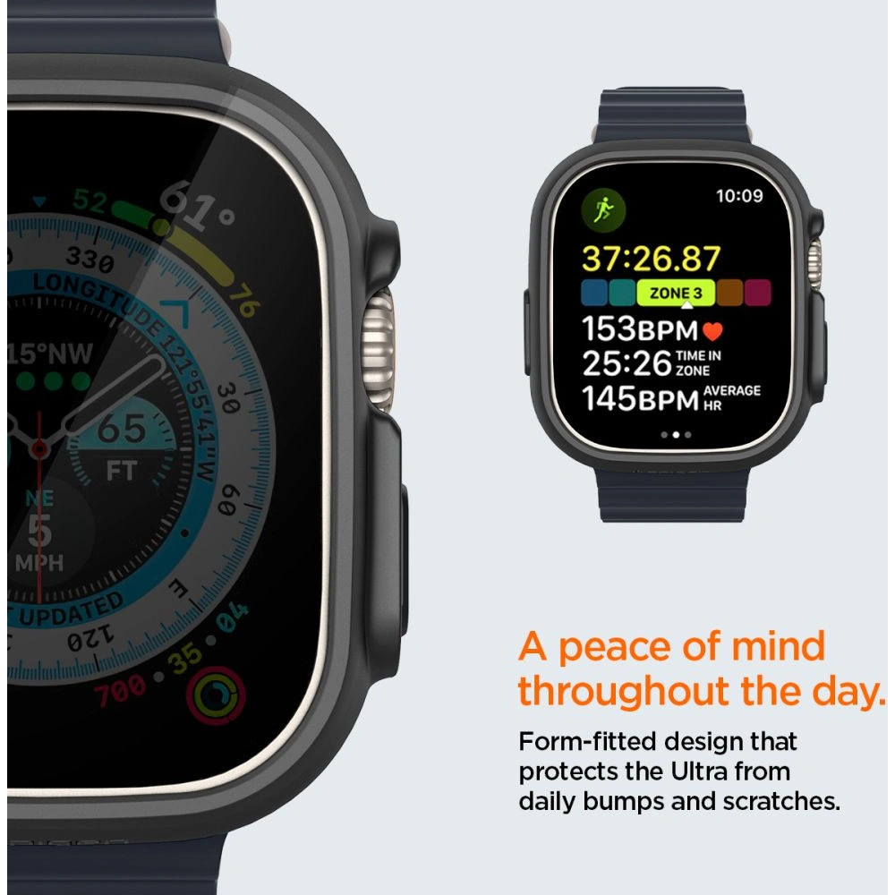 Hurtownia GSM - Case Spigen Thin Fit Apple Watch Ultra 49mm Schwarz - SPN2570 - {ean13} - Hurt