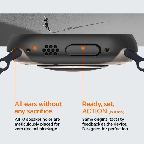 Etui Spigen Thin Fit Apple Watch Ultra 1 / 2 / 3 49mm Black