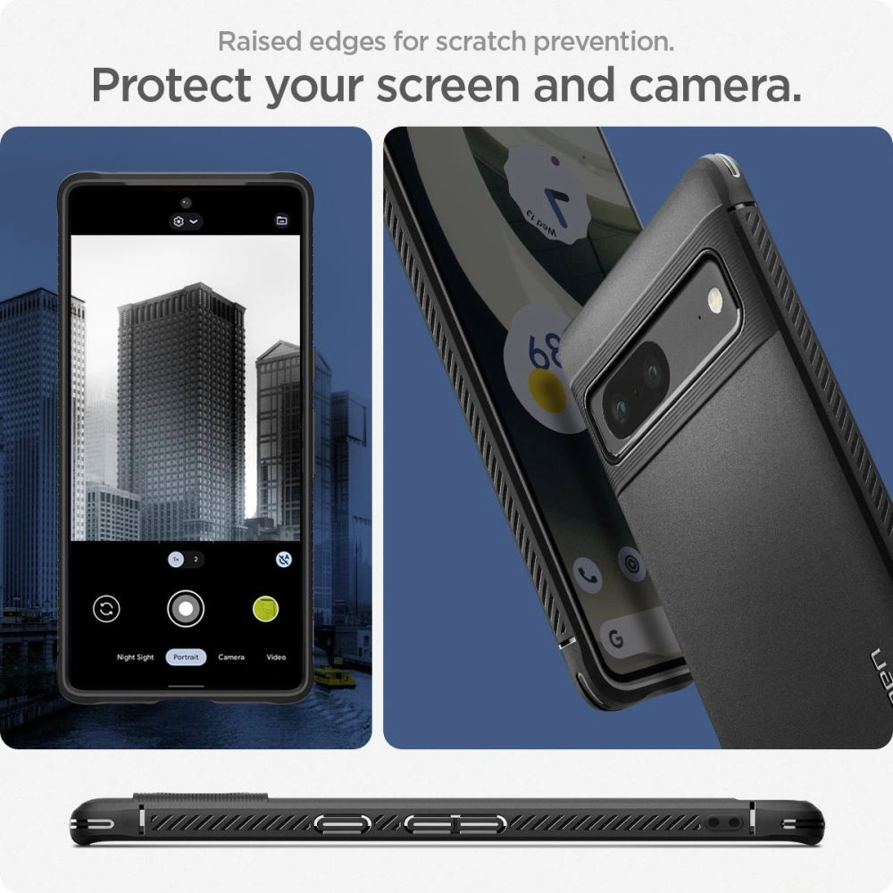 Hurtownia GSM - Case Spigen Rugged Armor Google Pixel 7 Matt Schwarz - SPN2572 - {ean13} - Hurt