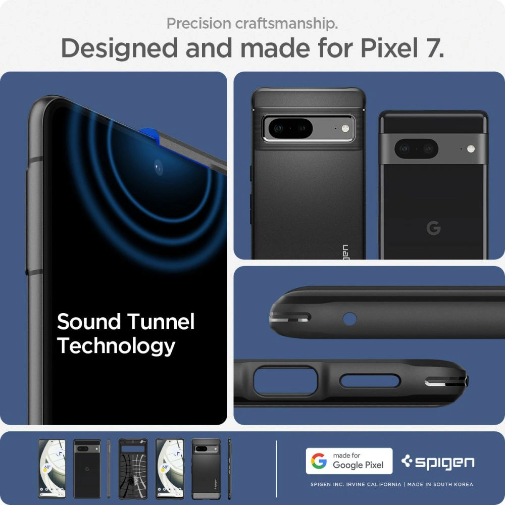 Hurtownia GSM - Case Spigen Rugged Armor Google Pixel 7 Matt Schwarz - SPN2572 - {ean13} - Hurt