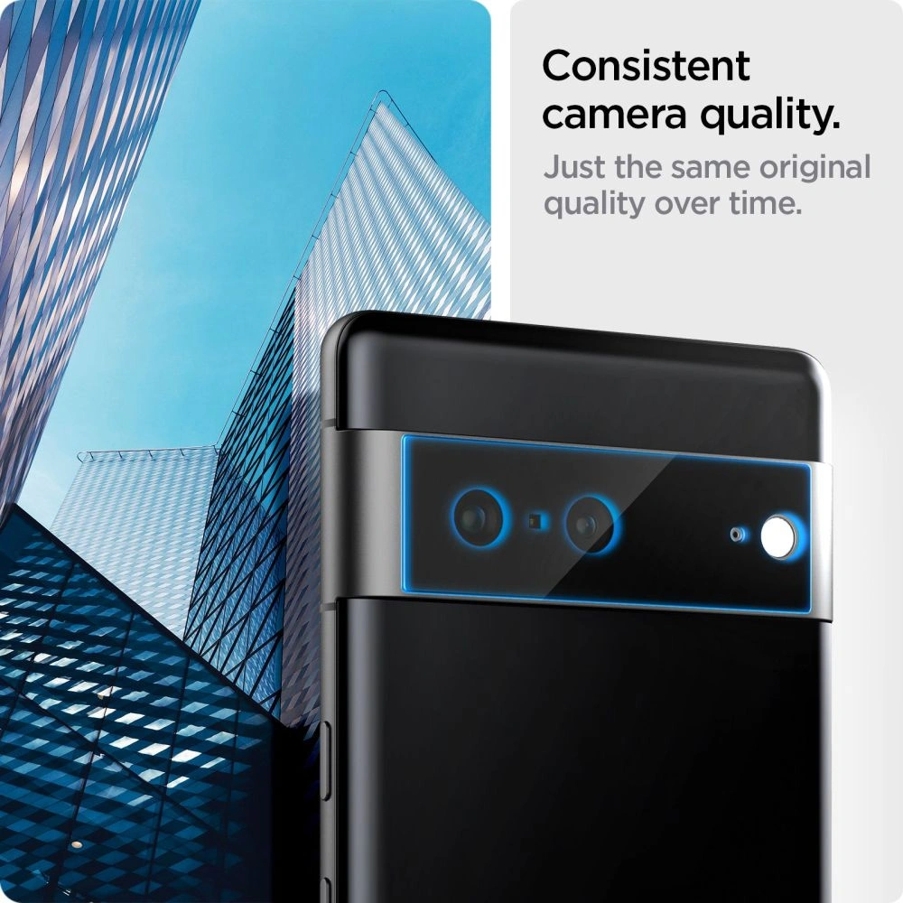 Hurtownia GSM - Hartglas für die Spigen Optik.tr Kamera Schutz Google Pixel 7 Schwarz [2 PACK] - SPN2575 - {ean13} - Hurt