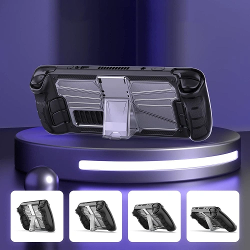 Etui Tech-Protect Defense Valve Steam Deck LCD / OLED Black/Clear