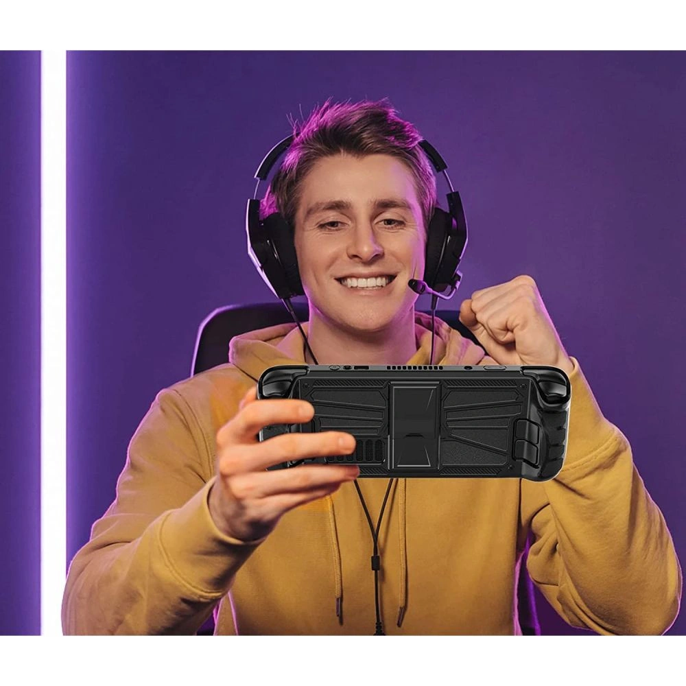 Hurtownia GSM - Etui Tech-Protect Defense Valve Steam Deck LCD / OLED Černá/Průhledná - THP1542 - {ean13} - Hurt