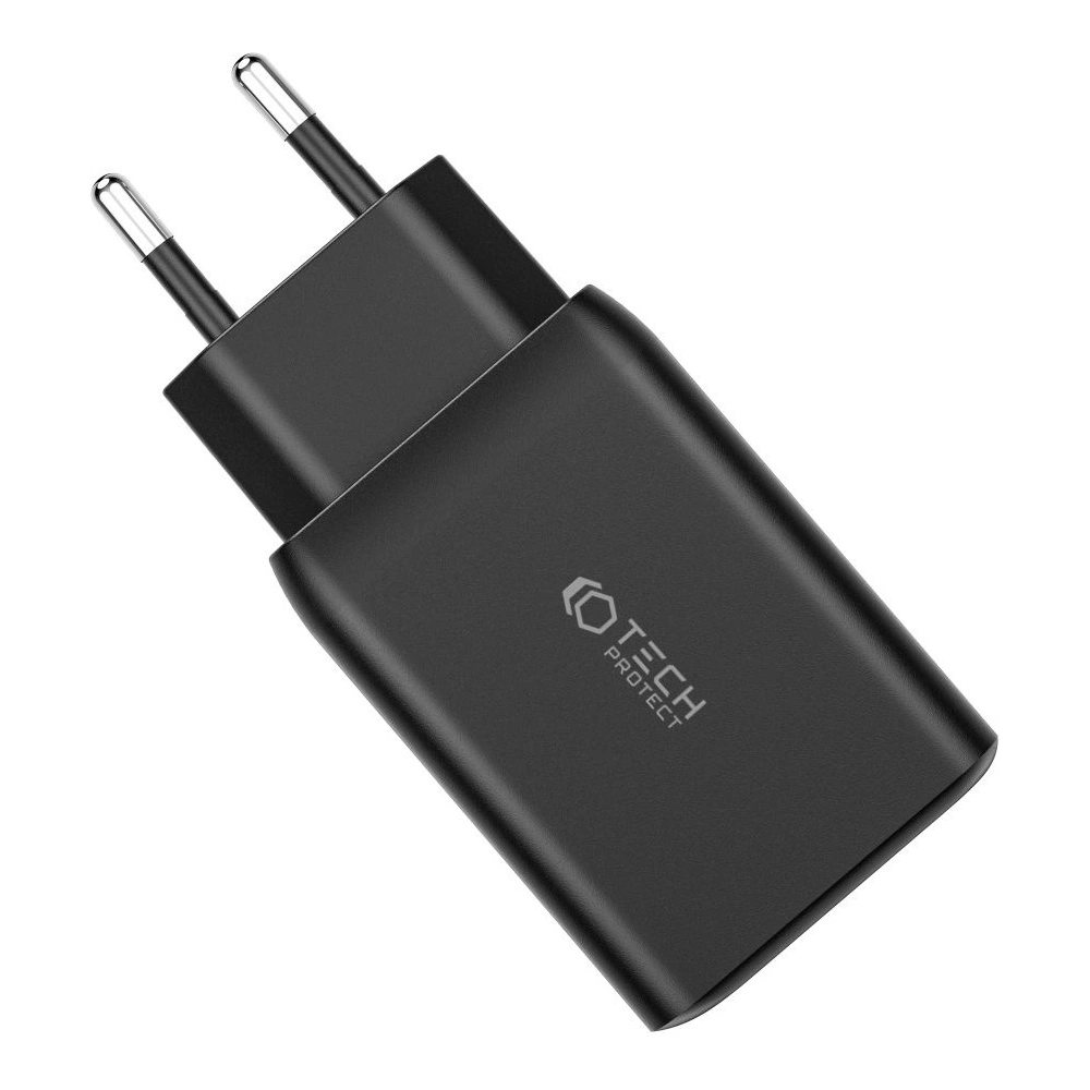Hurtownia GSM - Încărcătorul de rețea Tech-Protect C65W Încărcător de rețea cu 3 porturi PD 65W QC 3.0 Alb - THP1543 - {ean13} - Hurt