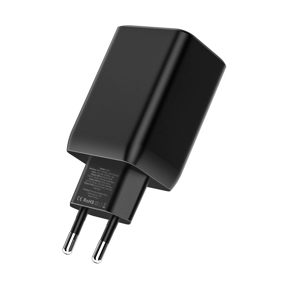 Hurtownia GSM - Încărcătorul de rețea Tech-Protect C65W Încărcător de rețea cu 3 porturi PD 65W QC 3.0 Alb - THP1543 - {ean13} - Hurt