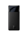 Powerbank Baseus Bipow Display 10000mAh 15W czarny (Overseas Edition) + kabel USB-A/microUSB 0.25m czarny