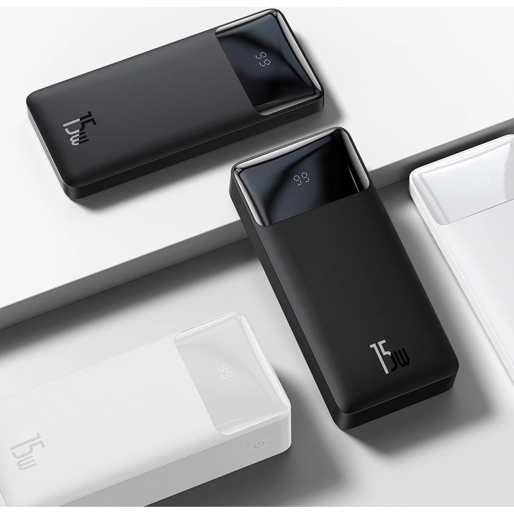 Hurtownia GSM - Powerbank Baseus Bipow Display 10000mAh 15W schwarz (Overseas Edition) + USB-A/microUSB 0.25m schwarz - BSU3675 - {ean13} - Hurt