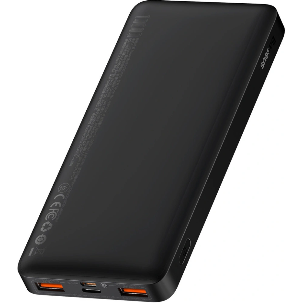 Wholesale Baseus Bipow Fast Charging Power Bank 10000mAh 20W Black (Overseas Edition) + USB-A - Micro USB 0.25m Black Cable (PPBD050301) - BSU3677 - {ean13} - Hurt