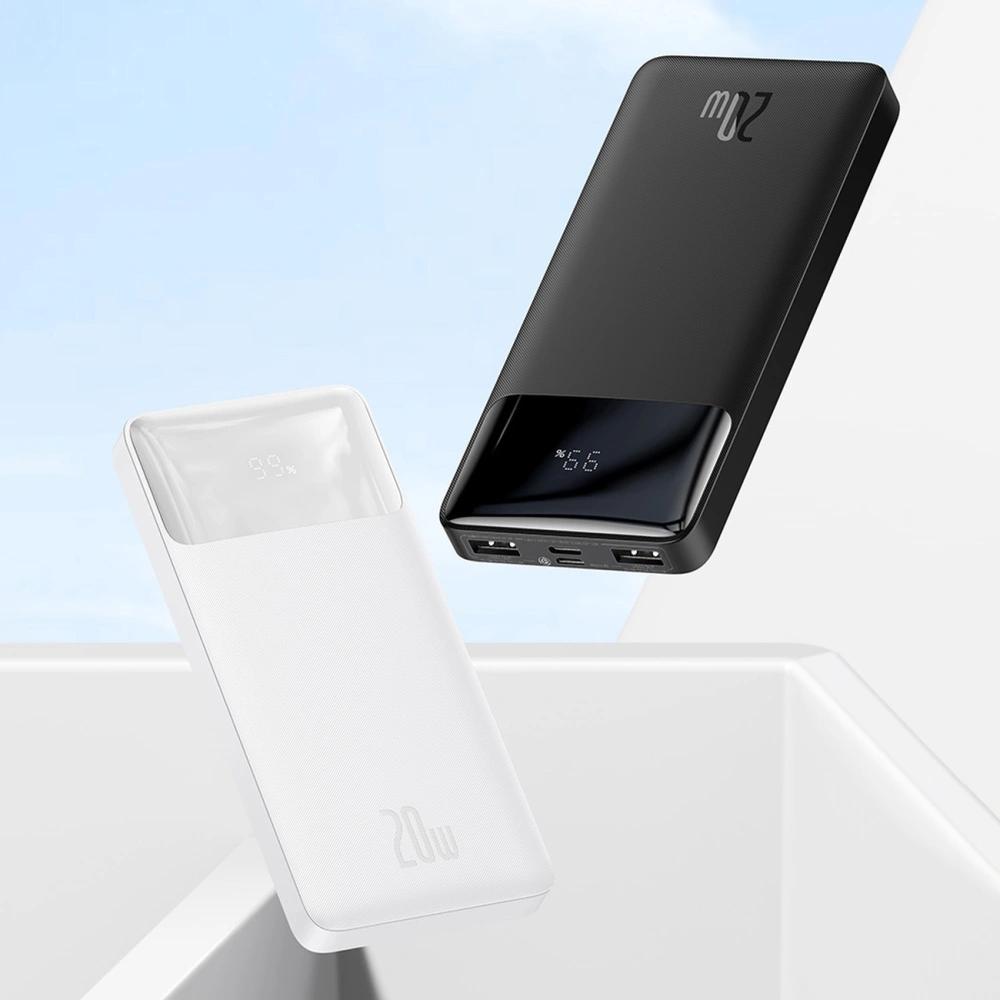 Wholesale Baseus Bipow Fast Charging Power Bank 10000mAh 20W Black (Overseas Edition) + USB-A - Micro USB 0.25m Black Cable (PPBD050301) - BSU3677 - {ean13} - Hurt