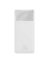 Powerbank Baseus Bipow 10000mAh 20W white (Overseas Edition) + USB-A/microUSB cable 0.25m white