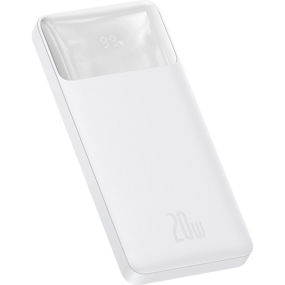 Hurtownia GSM - Powerbank Baseus Bipow 10000mAh 20W biały (Overseas Edition) + kabel USB-A/microUSB 0.25m biały - BSU3678 - {ean13} - Hurt