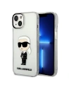 Etui Karl Lagerfeld KLHCP14SHNIKTCT Apple iPhone 14 átlátszó kemény tok Ikonik Karl Lagerfeld