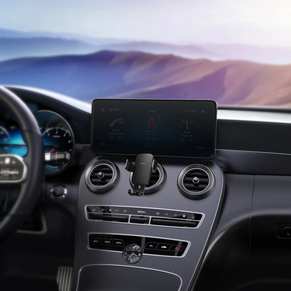 Wholesale Baseus Metal AgeⅡ gravity holder for round car air vent black - BSU3681 - {ean13} - Hurt