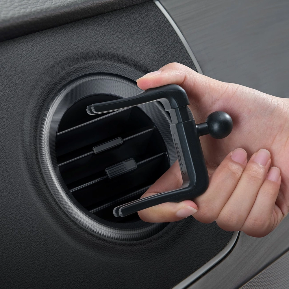 Hurtownia GSM - Uchwyt auto Baseus Metal AgeⅡ pentru grila de ventilație rotundă negru - BSU3681 - {ean13} - Hurt