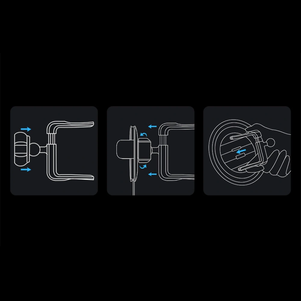 Wholesale Baseus Metal AgeⅡ gravity holder for round car air vent black - BSU3681 - {ean13} - Hurt