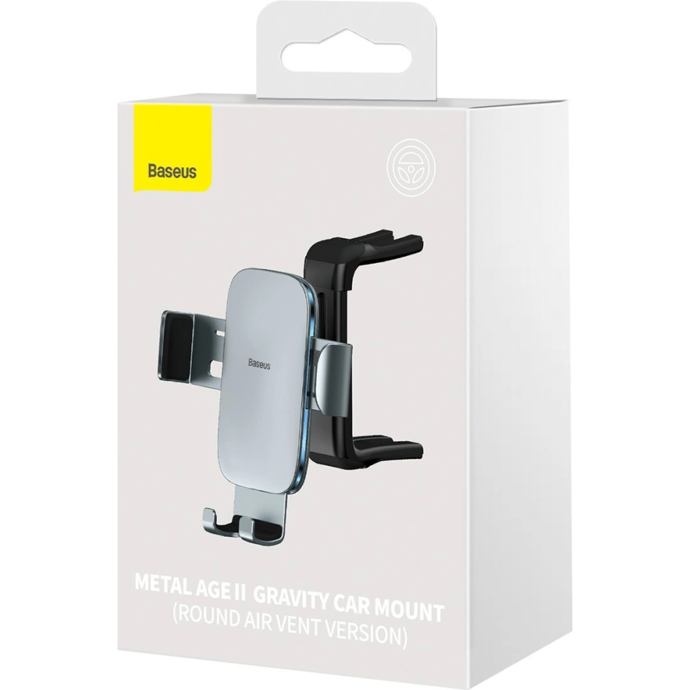 Wholesale Baseus Metal AgeⅡ gravity holder for round car air vent dark gray - BSU3682 - {ean13} - Hurt