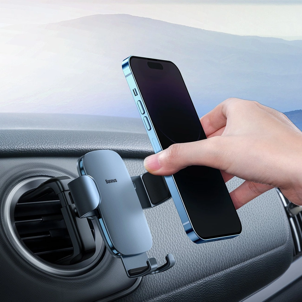 Wholesale Baseus Metal AgeⅡ gravity holder for round car air vent dark gray - BSU3682 - {ean13} - Hurt