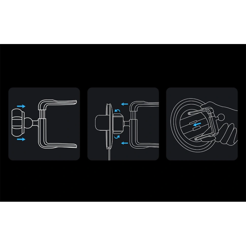 Wholesale Baseus Metal AgeⅡ gravity holder for round car air vent dark gray - BSU3682 - {ean13} - Hurt
