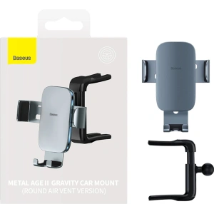 Hurtownia GSM - Upevnění do auta Baseus Metal AgeⅡ pro kulatou mřížku ventilace tmavě šedé barvy - BSU3682 - {ean13} - Hurt