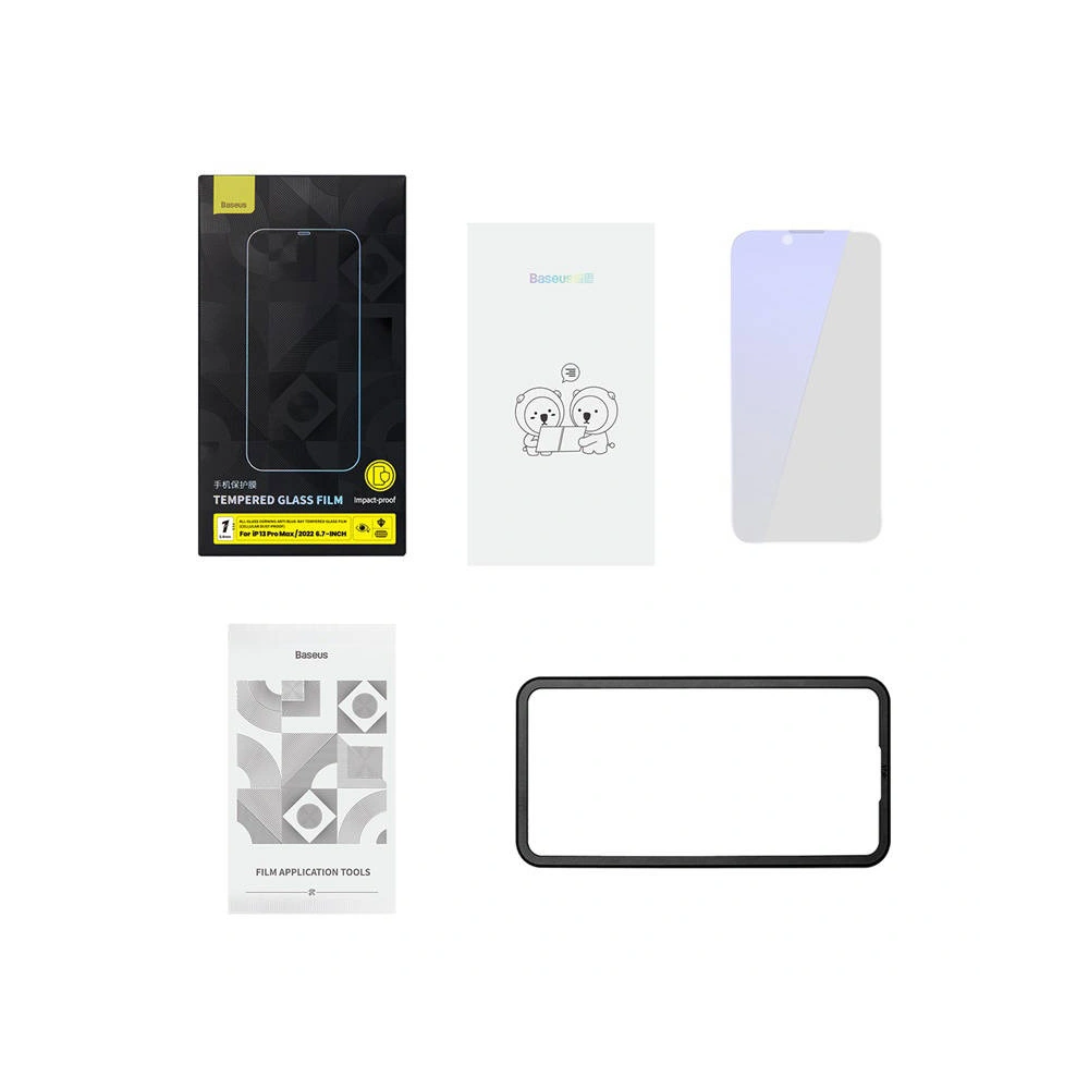 Hurtownia GSM - Tvrzené sklo Baseus Anti Blue Light 0.4mm Apple iPhone iPhone 14 Plus / 15 Plus - BSU3686 - {ean13} - Hurt