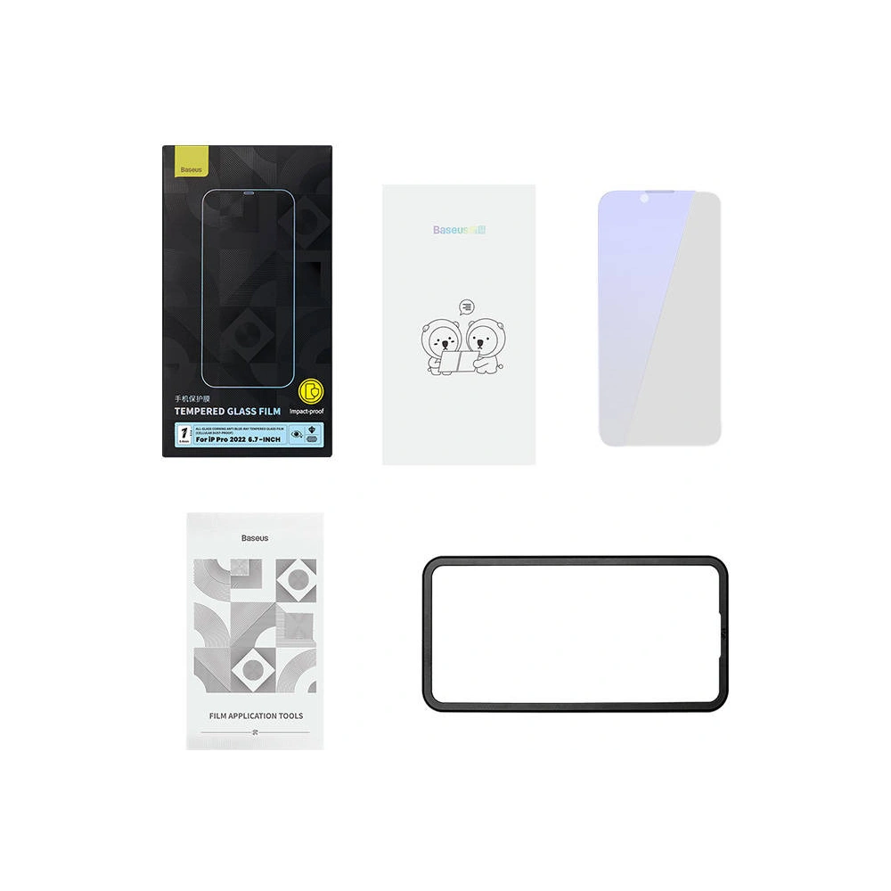 Hurtownia GSM - Gehärtetes Glas Baseus Anti-Blaulicht 0.4mm Apple iPhone 14 Pro Max - BSU3687 - {ean13} - Hurt