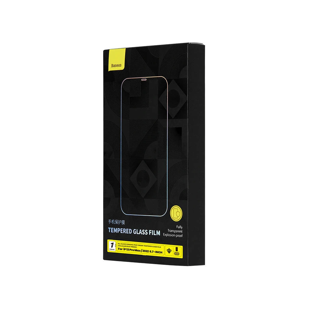 Hurtownia GSM - Gehärtetes Glas Baseus Privacy Anti Spy 0.4mm Apple iPhone iPhone 14 Plus / 15 Plus - BSU3689 - {ean13} - Hurt