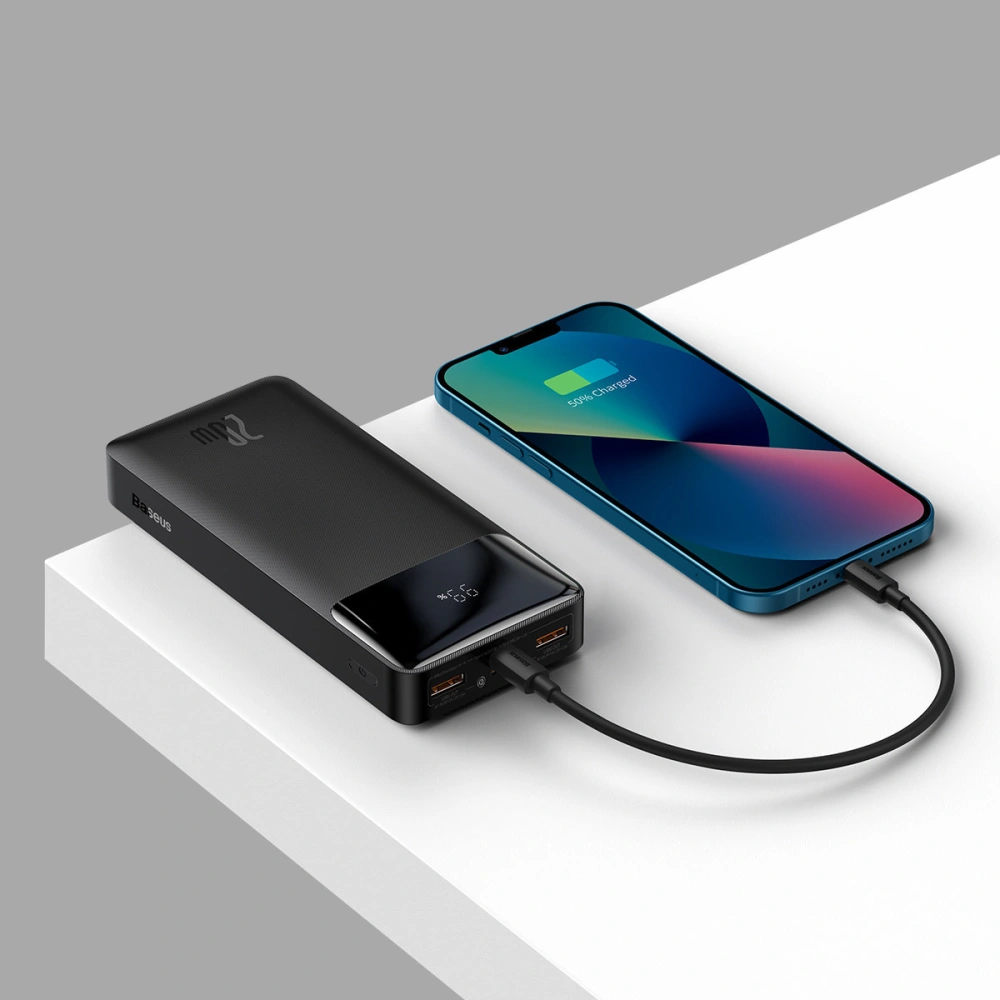 Hurtownia GSM - Powerbank Baseus Bipow 20000mAh 20W černý (Overseas Edition) + kabel USB/microUSB 0.25m černý - BSU3691 - {ean13} - Hurt