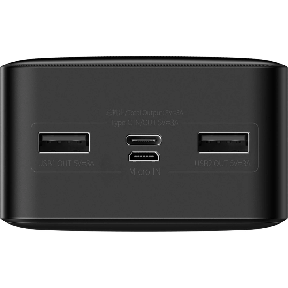 Hurtownia GSM - Powerbank Baseus Bipow Display 30000mAh 15W czarny (Overseas Edition) + kabel USB/microUSB 0.25m czarny - BSU3693 - {ean13} - Hurt