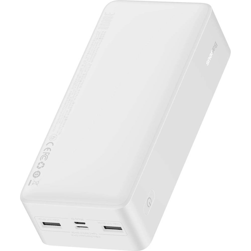 Hurtownia GSM - Powerbank Baseus Bipow Display 30000mAh 15W bílý (Overseas Edition) + kabel USB/microUSB 0.25m bílý - BSU3694 - {ean13} - Hurt