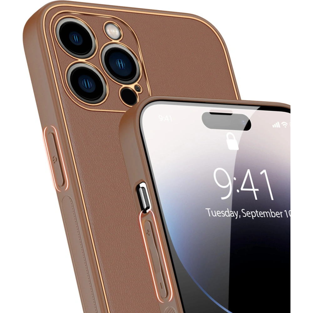 Wholesale Dux Ducis Yolo Apple iPhone 14 Pro brown - DDS1349 - {ean13} - Hurt