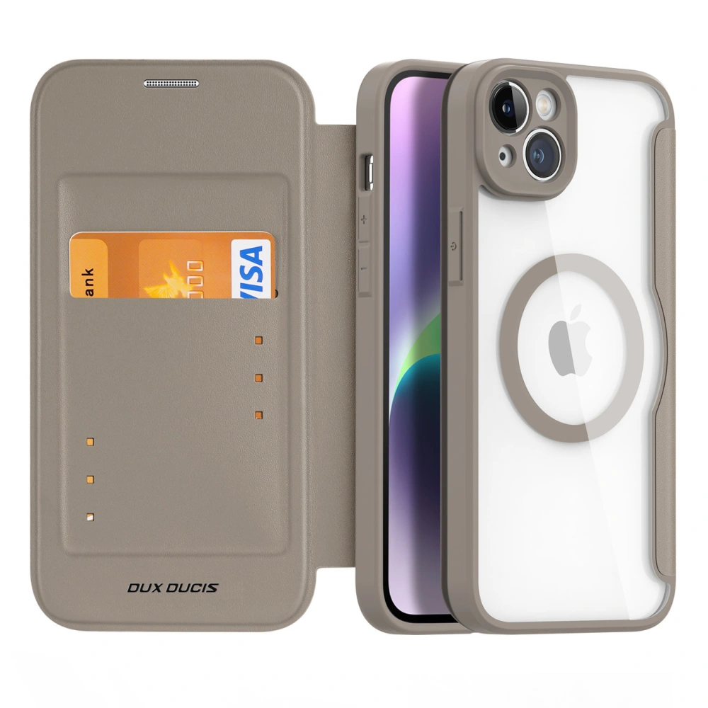 Hurtownia GSM - Etui Dux Ducis Skin X Pro MagSafe Apple iPhone 14 Plus / 15 Plus bej - DDS1360 - {ean13} - Hurt