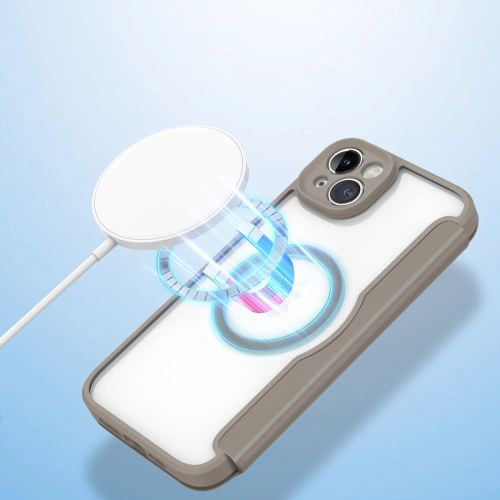 Etui Dux Ducis Skin X Pro MagSafe Apple iPhone 14 Plus / 15 Plus beżowy