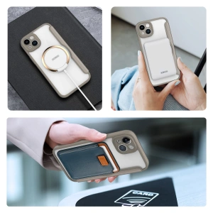 Hurtownia GSM - Etui Dux Ducis Skin X Pro MagSafe Apple iPhone 14 Plus / 15 Plus beżowy - DDS1360 - {ean13} - Hurt