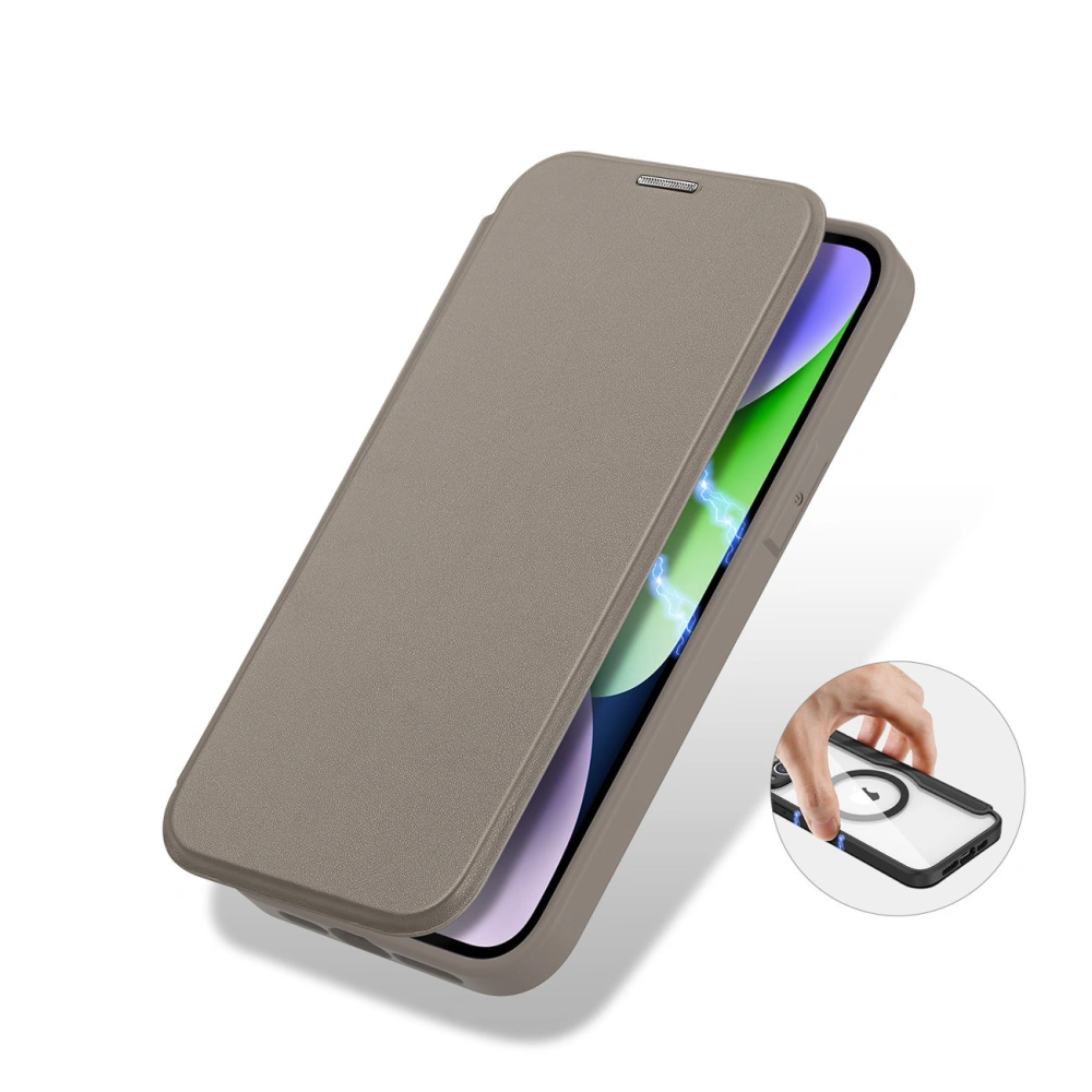 Hurtownia GSM - Etui Dux Ducis Skin X Pro MagSafe Apple iPhone 14 Plus / 15 Plus bej - DDS1360 - {ean13} - Hurt