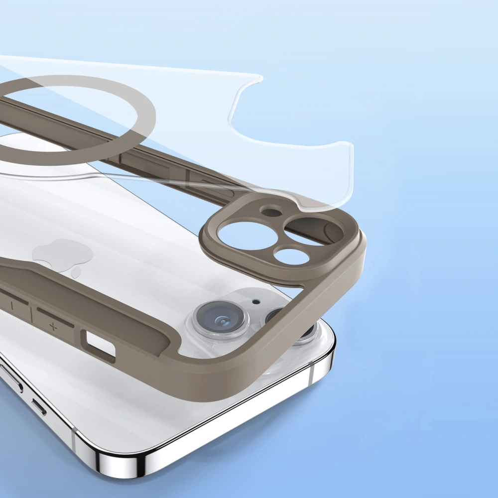 Hurtownia GSM - Etui Dux Ducis Skin X Pro MagSafe Apple iPhone 14 Plus / 15 Plus bej - DDS1360 - {ean13} - Hurt
