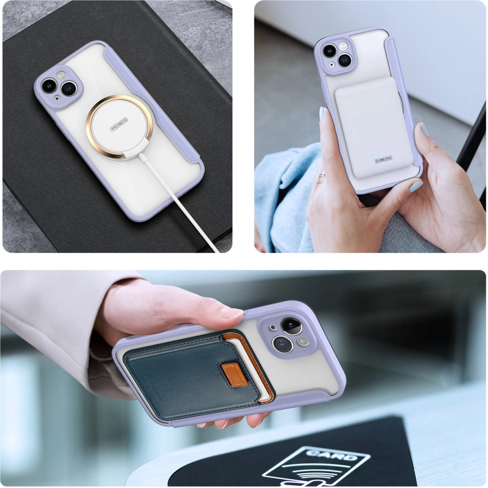 Hurtownia GSM - Etui Dux Ducis Skin X Pro MagSafe Apple iPhone 14 Plus / 15 Plus fialové - DDS1361 - {ean13} - Hurt