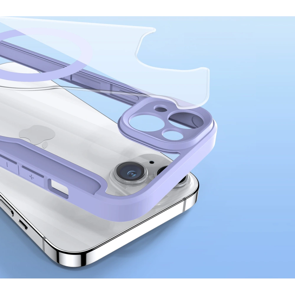 Hurtownia GSM - Etui Dux Ducis Skin X Pro MagSafe Apple iPhone 14 Plus / 15 Plus fialové - DDS1361 - {ean13} - Hurt
