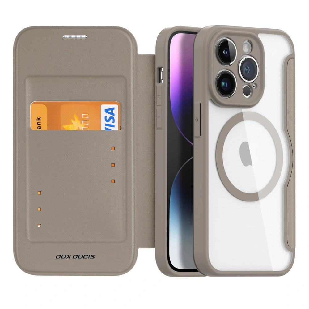 Hurtownia GSM - Etui Dux Ducis Skin X Pro MagSafe Apple iPhone 14 Pro bej - DDS1363 - {ean13} - Hurt